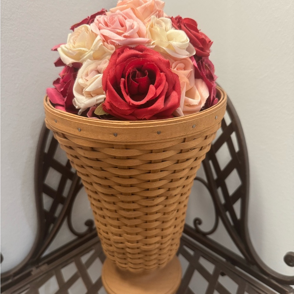 Longaberger 2003 Collector's Edition Floral Vase Basket